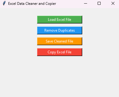 Simple GUI Excel data cleaner and copier using python 